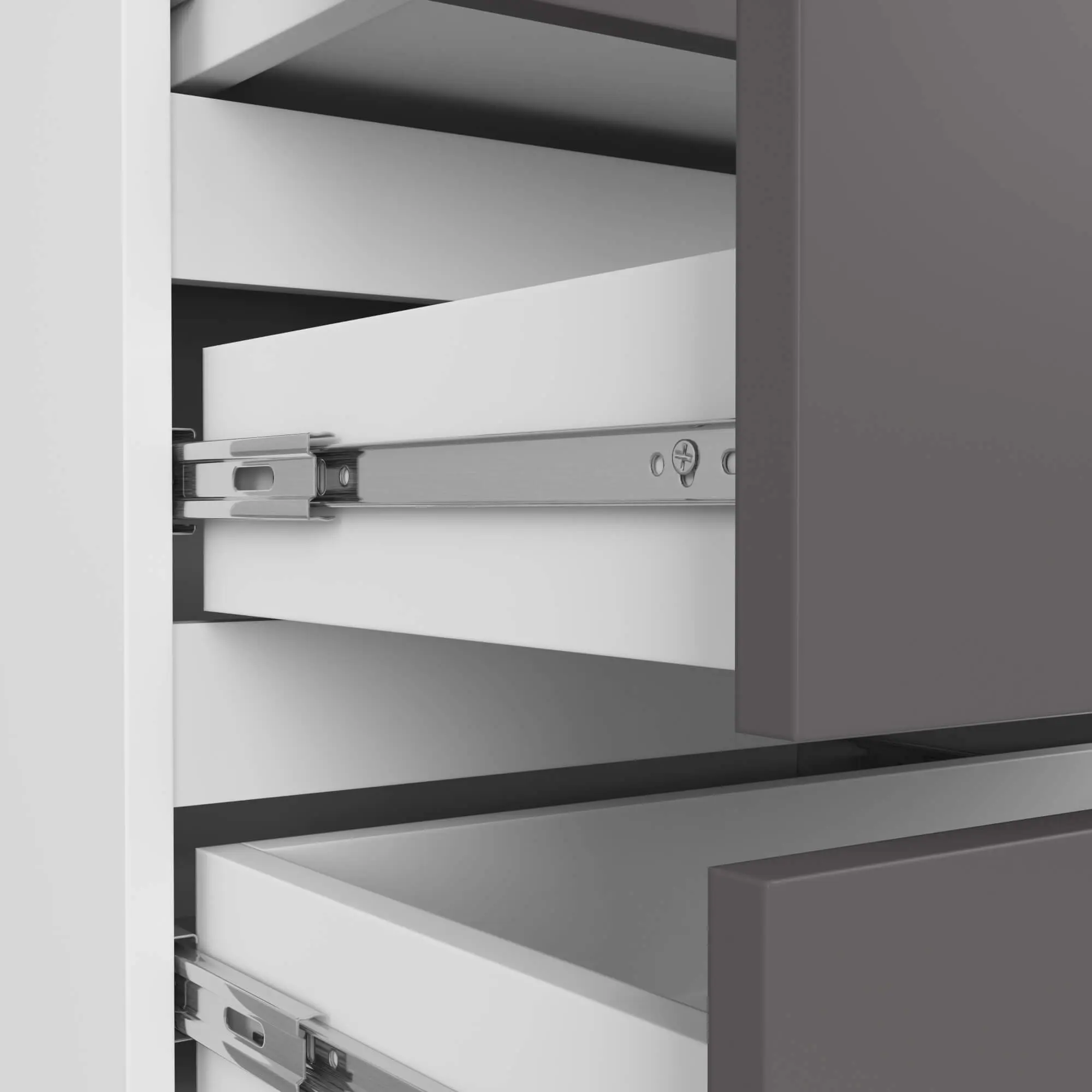 Comoda Akord CL3 60cm (White/Grey)