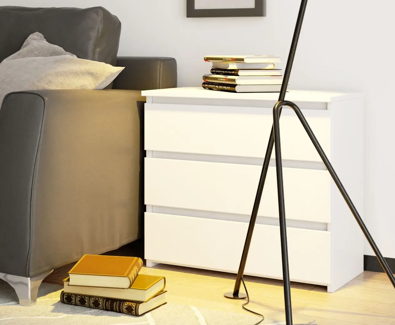 Comoda Akord CL3 60cm (White)