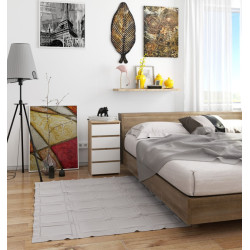 Comoda Akord CL4 40 4SZ (Sonoma Oak/White) Thumb