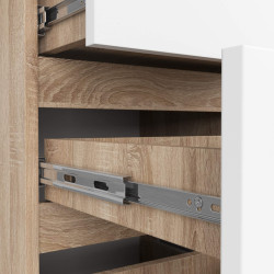 Comoda Akord CL4 40 4SZ (Sonoma Oak/White) Thumb