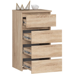 Comoda Akord CL4 40cm 4SZ (Sonoma Oak) Thumb