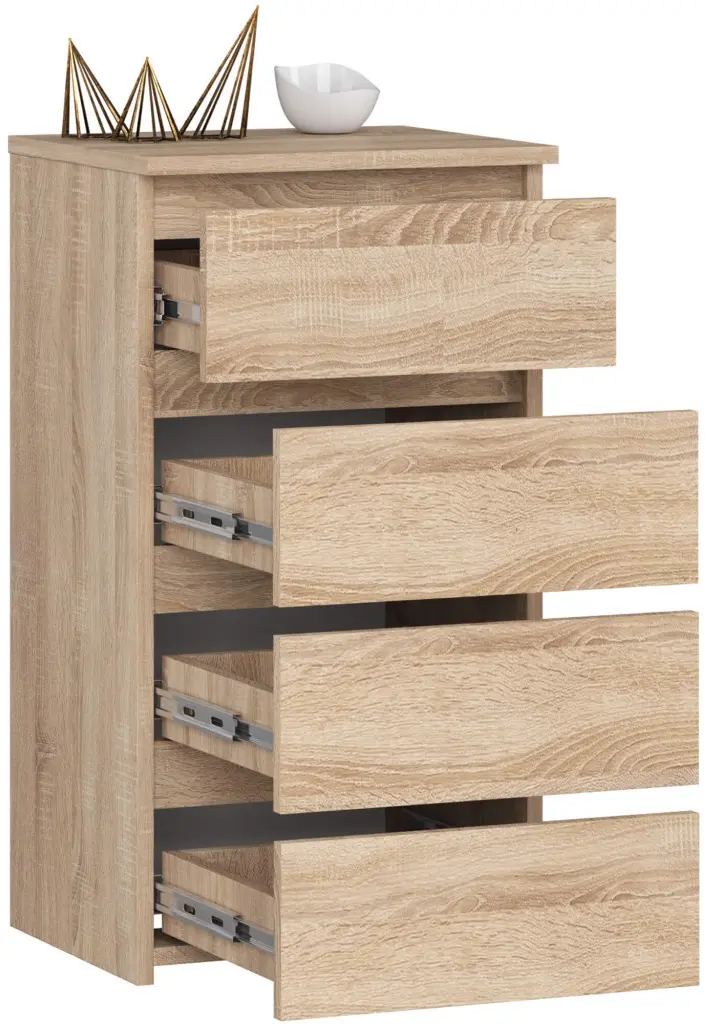 Comoda Akord CL4 40cm 4SZ (Sonoma Oak)