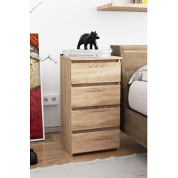 Comoda Akord CL4 40cm 4SZ (Sonoma Oak)