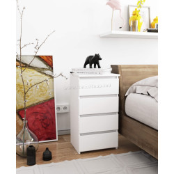 Comoda Akord CL4 40cm 4SZ (White)