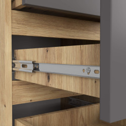 Comoda Akord CL5 40cm 5SZ (Artisan Oak/Graphite Grey) Thumb