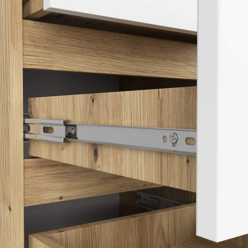 Comoda Akord CL5 40cm 5SZ (Artisan Oak/White)