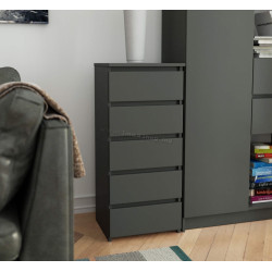Comoda Akord CL5 40cm 5SZ (Graphite Grey)