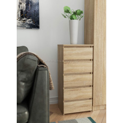 Comoda Akord CL5 40cm 5SZ (Sonoma Oak)