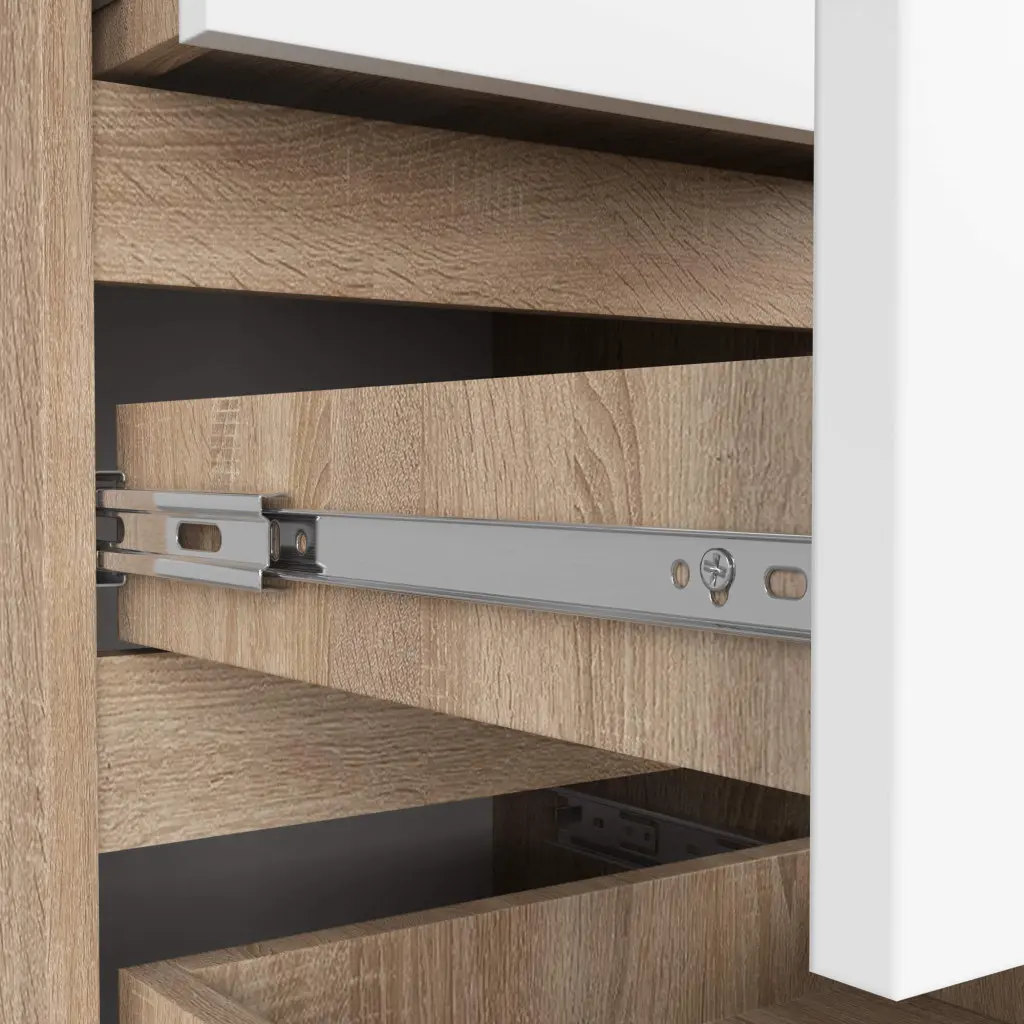 Comoda Akord CL5 40cm 5SZ (Sonoma Oak/White)