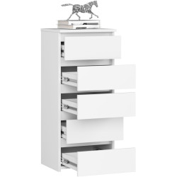 Comoda Akord CL5 40cm 5SZ (White) Thumb