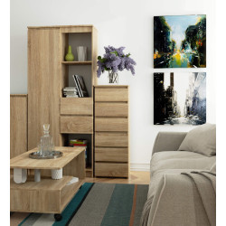 Comoda Akord CL6 40cm (Sonoma Oak) Thumb