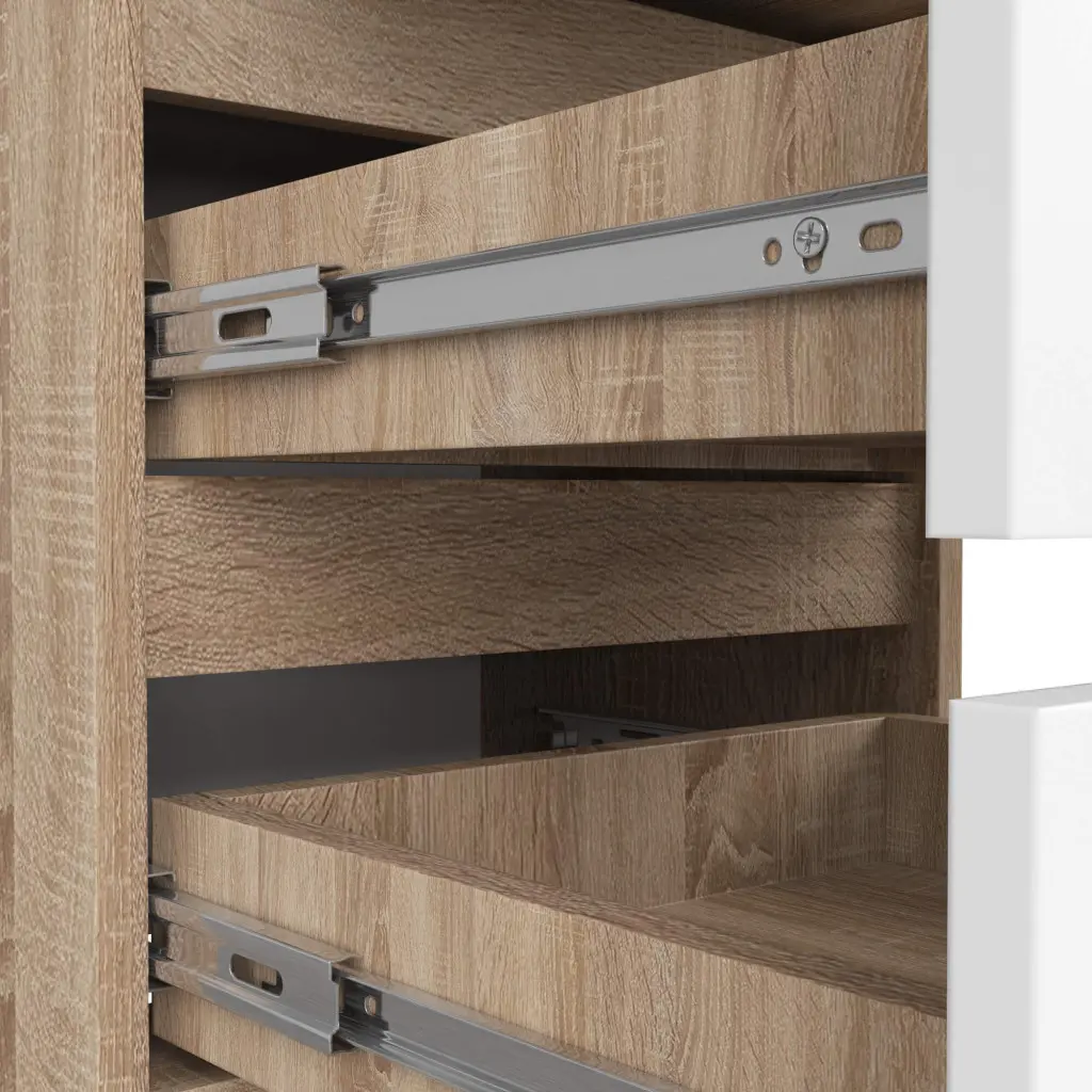 Comoda Akord CL6 40cm (Sonoma Oak/White)