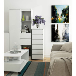 Comoda Akord CL6 40cm (White) Thumb