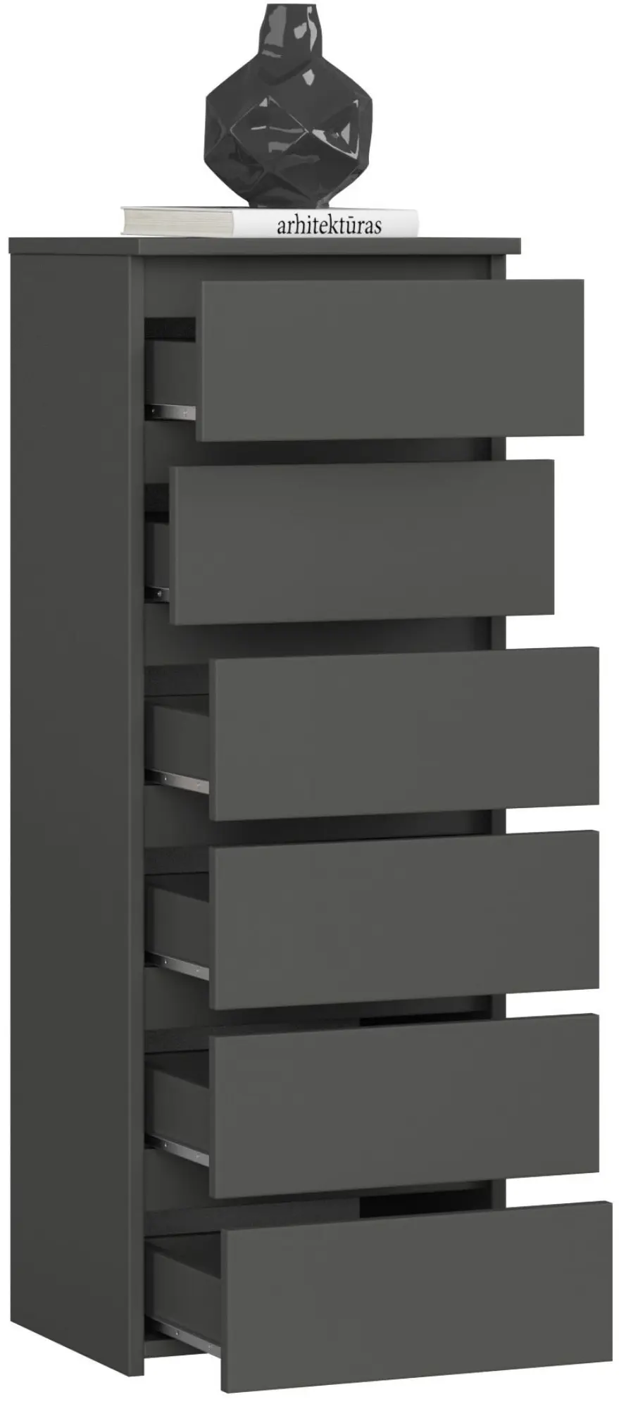 Comoda Akord CL6 40cm 6SZ (Graphite Grey)