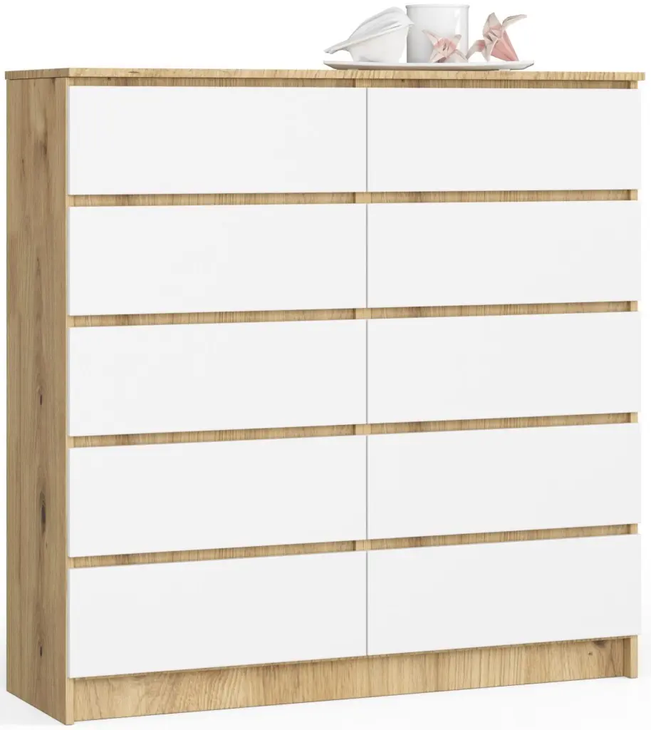 Comoda Akord K120 10SZ (Artisan Oak/White)
