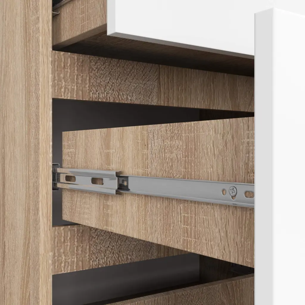 Comoda Akord K120 10SZ (Sonoma Oak/White)