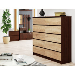 Comoda Akord K120 10SZ (Wenge/Sonoma Oak)