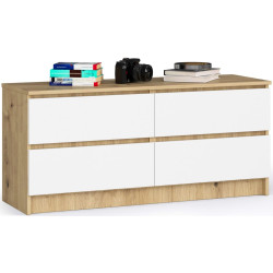 Comoda Akord K120 4SZ (Artisan Oak/White) Thumb