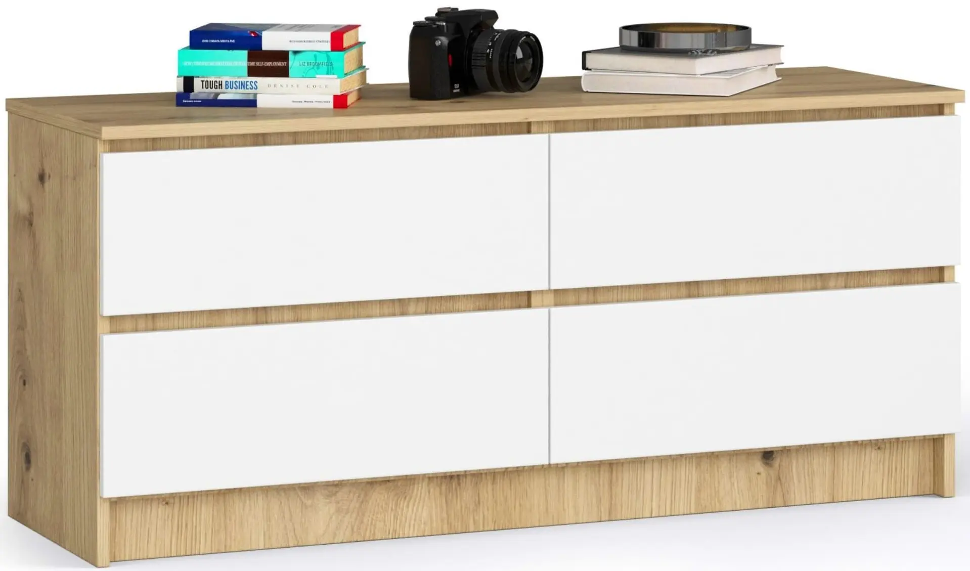 Comoda Akord K120 4SZ (Artisan Oak/White) - 2
