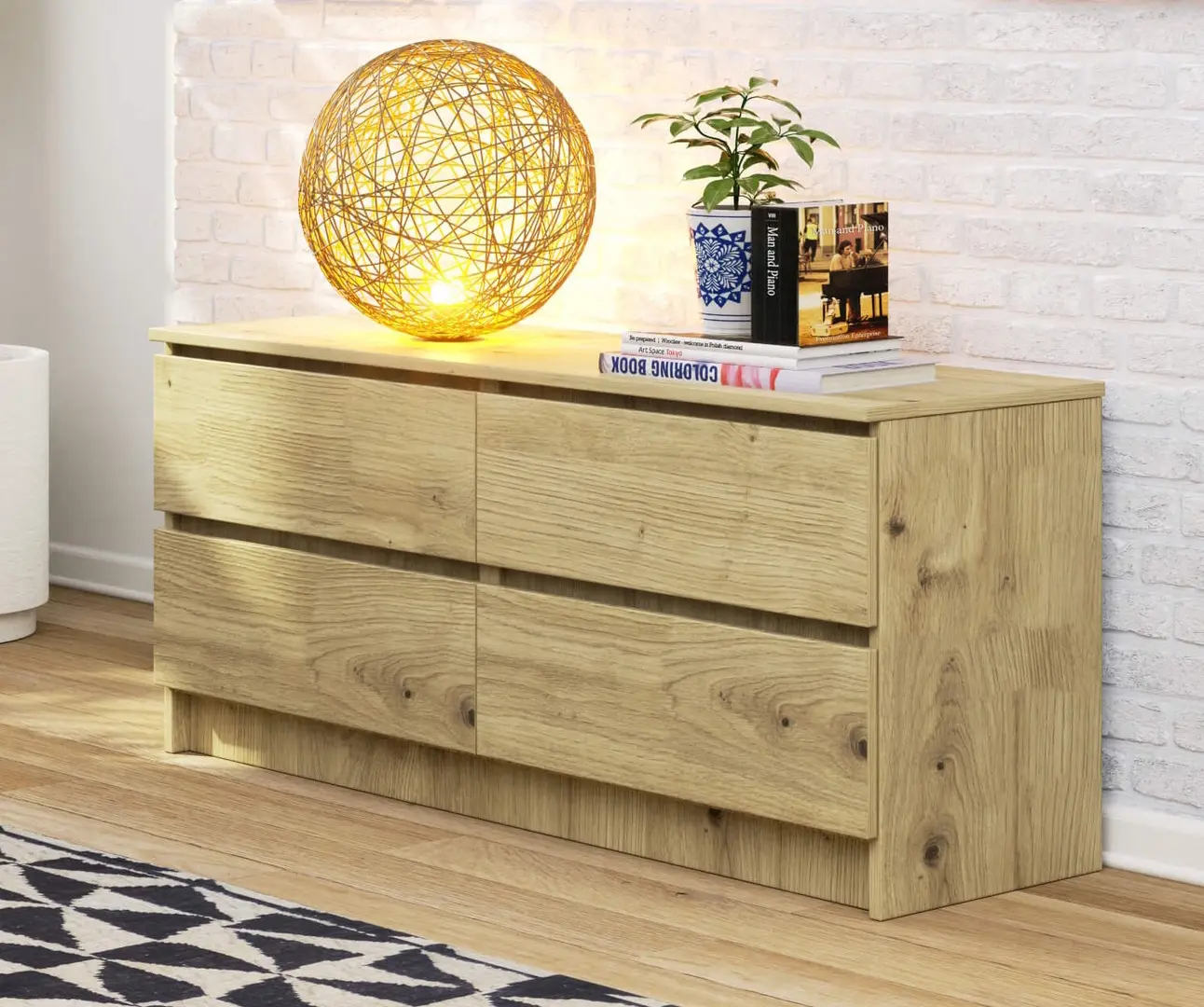 Comoda Akord K120 4SZ (Artisan Oak)