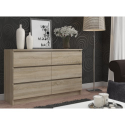 Comoda Akord K120 6SZ (Sonoma Oak)