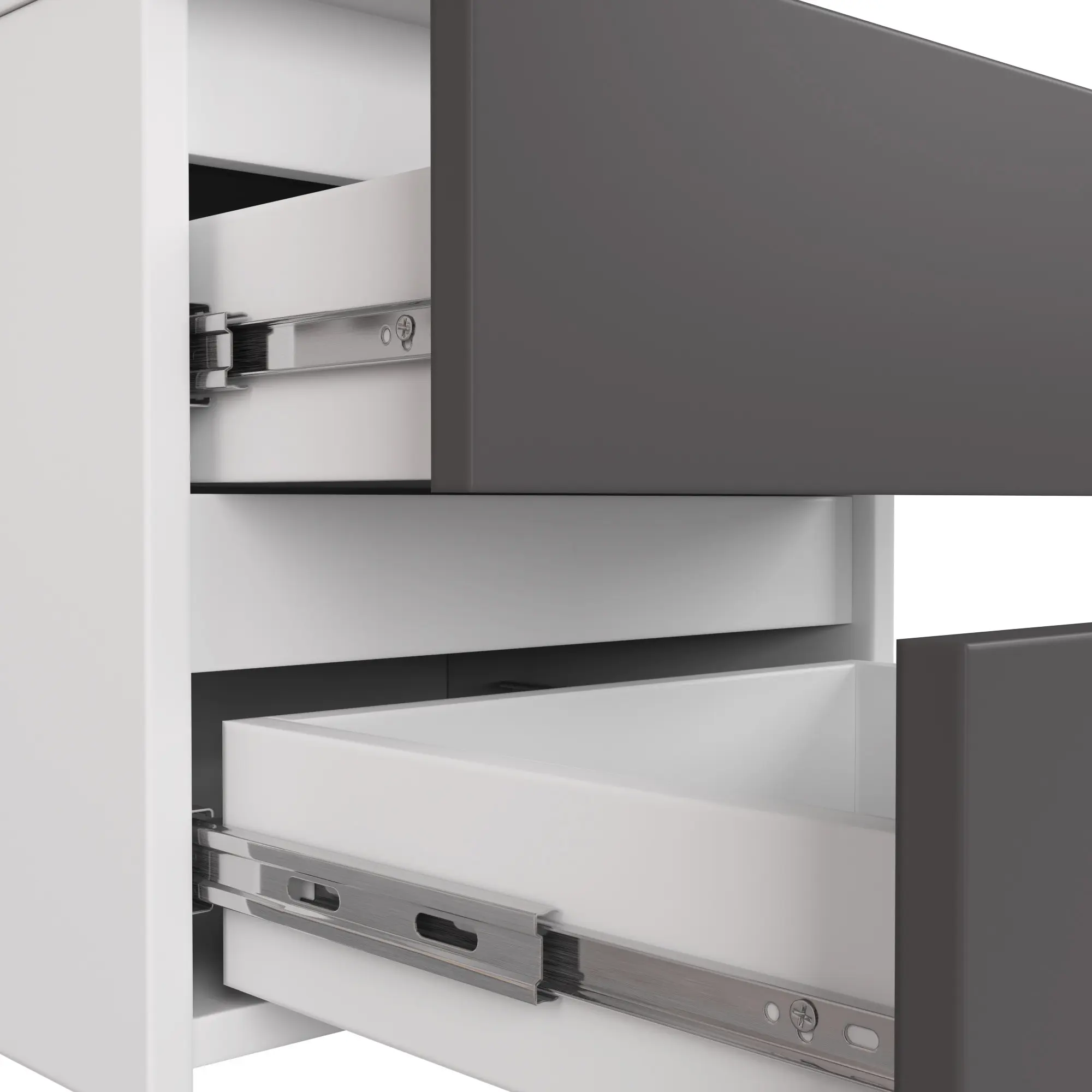 Comoda Akord K120 6SZ (White/Graphite Grey)