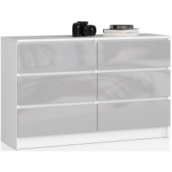 Comoda Akord K120 6SZ (White/Metallic Gloss) Thumb