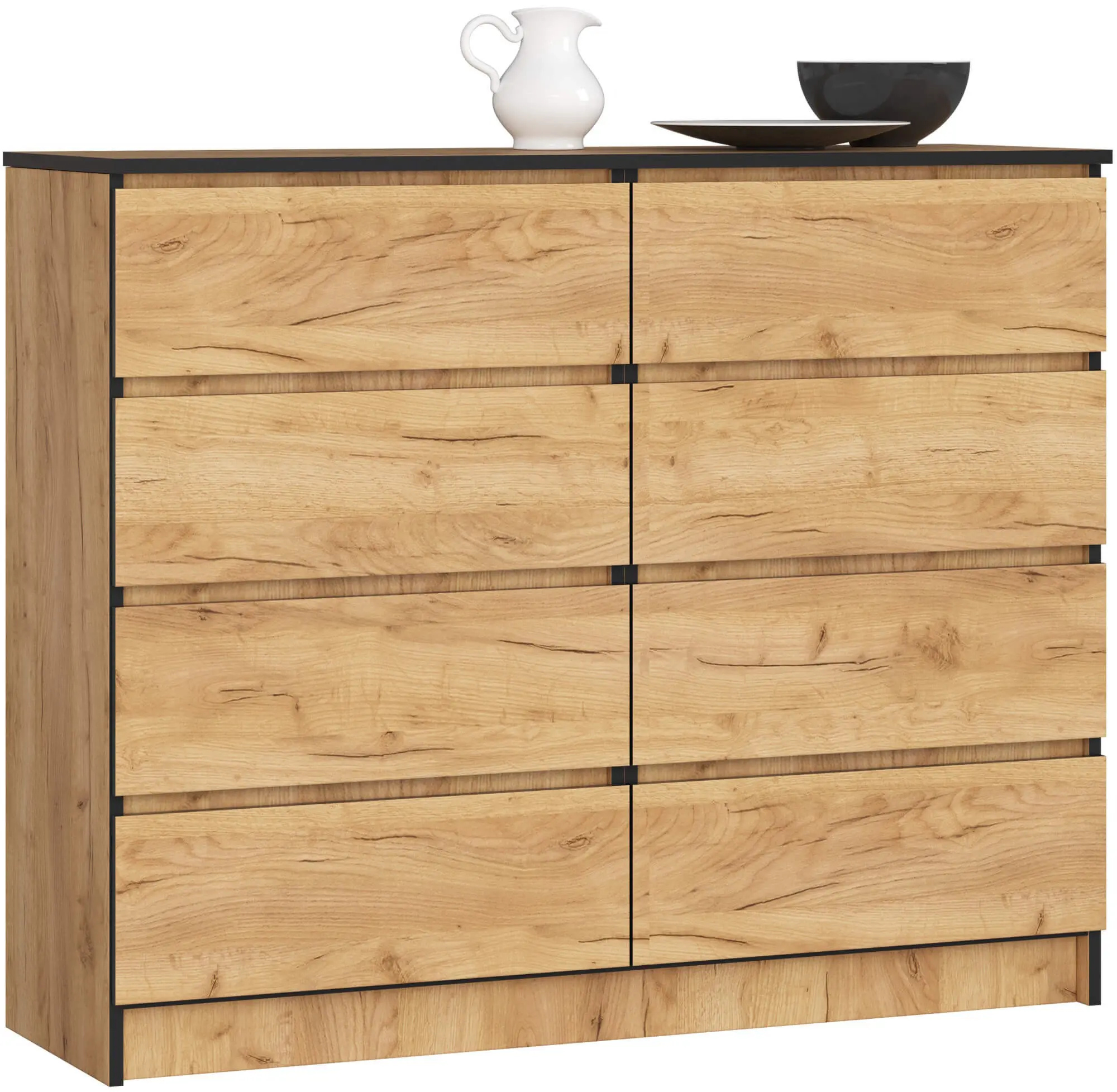 Comoda Akord K120 8SZ (Craft Oak)