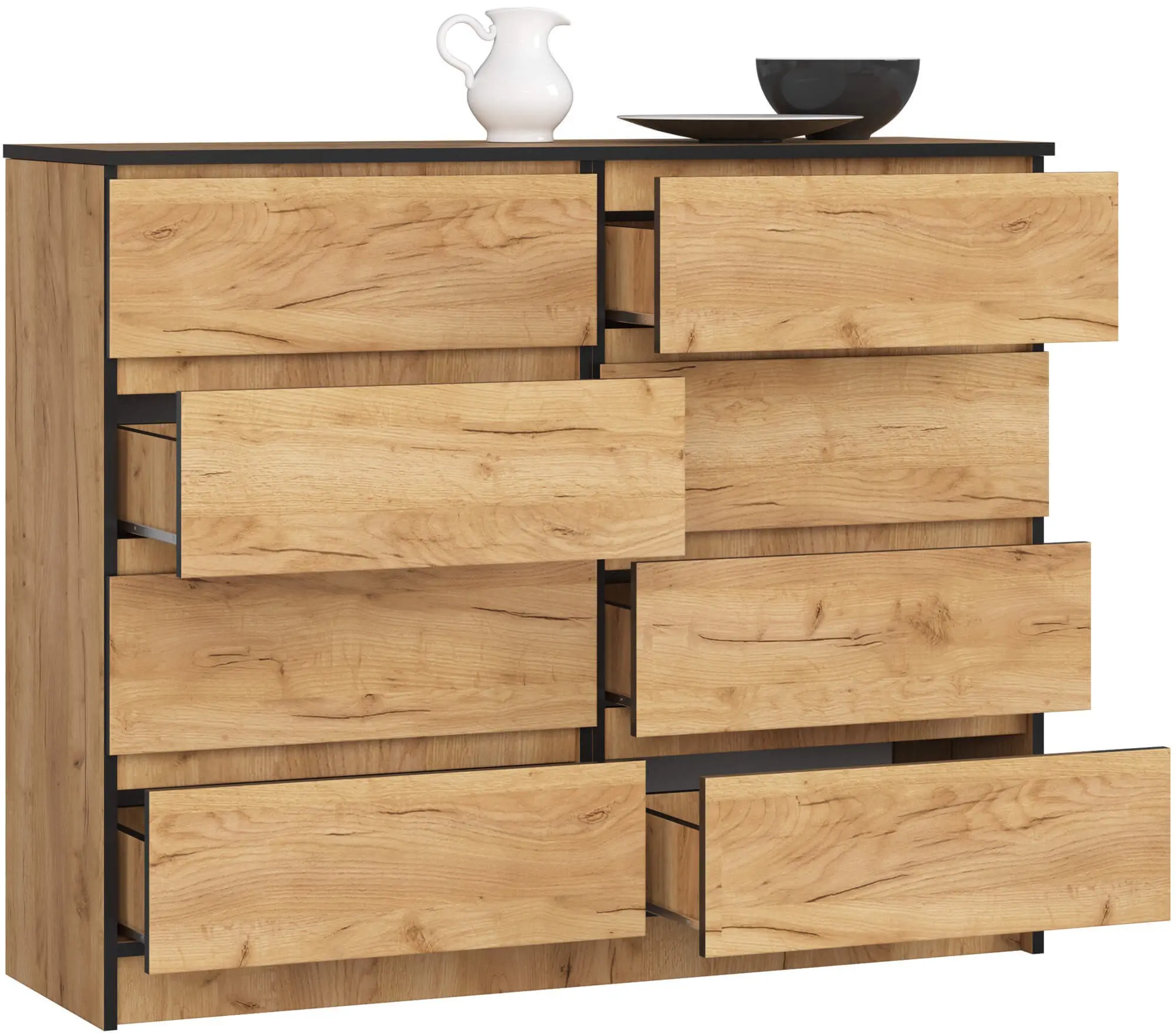 Comoda Akord K120 8SZ (Craft Oak)