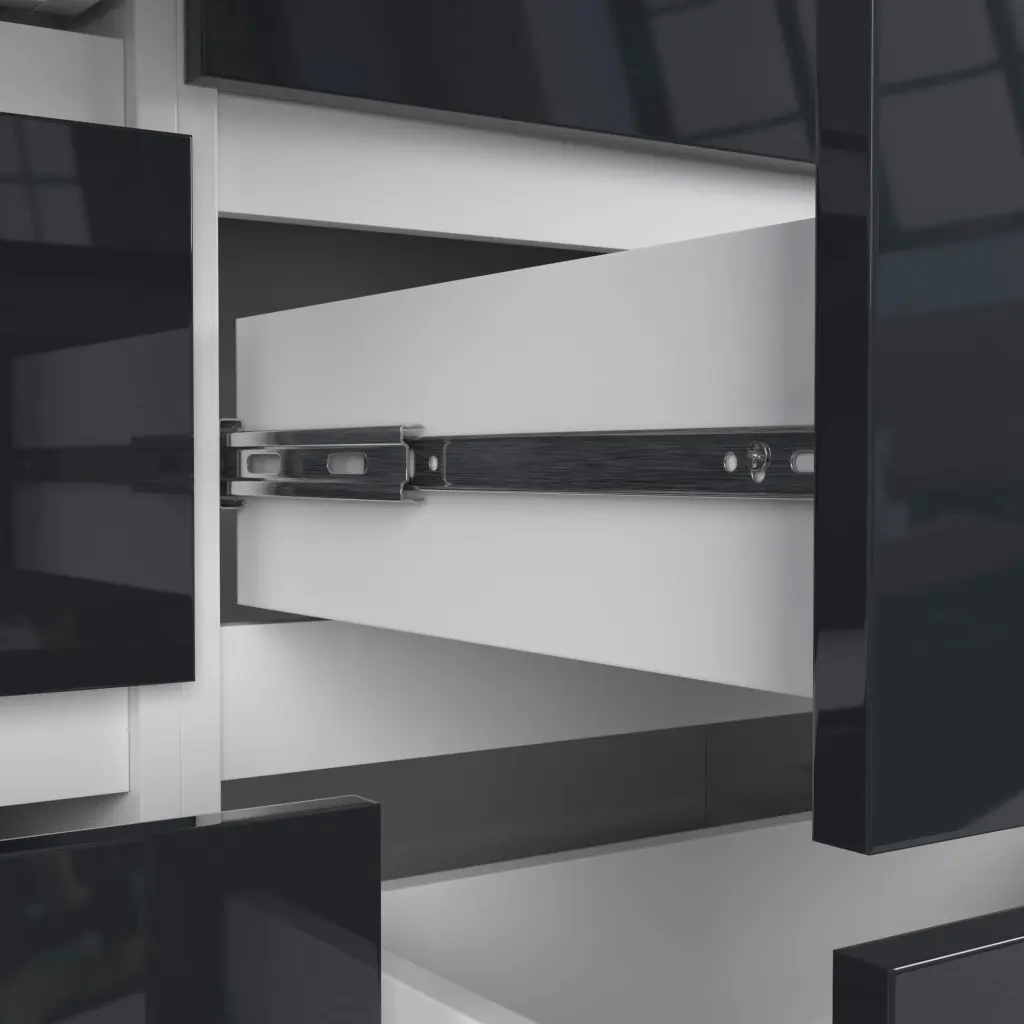 Comoda Akord K120 8SZ (Graphite Glossy/White)