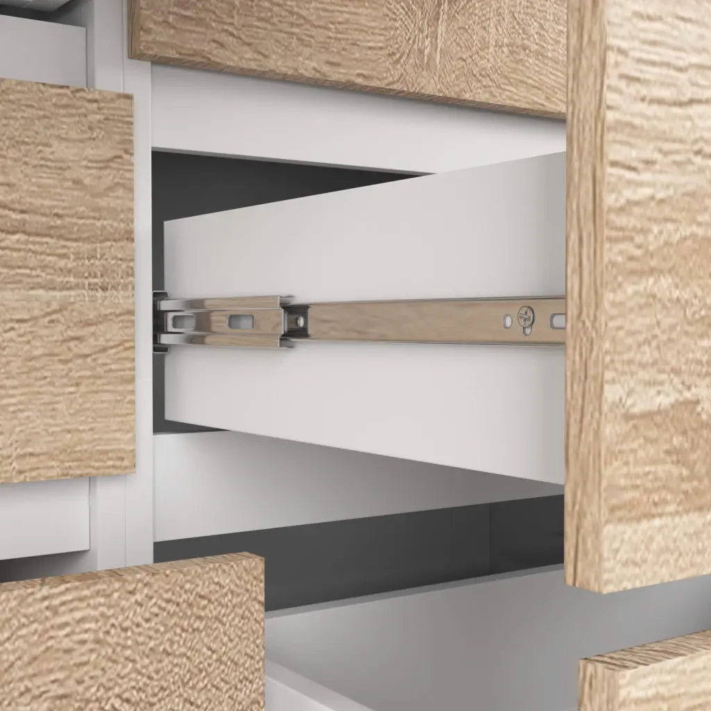 Comoda Akord K120 8SZ (Sonoma/White)