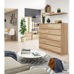Comoda Akord K140 10SZ (Sonoma Oak)