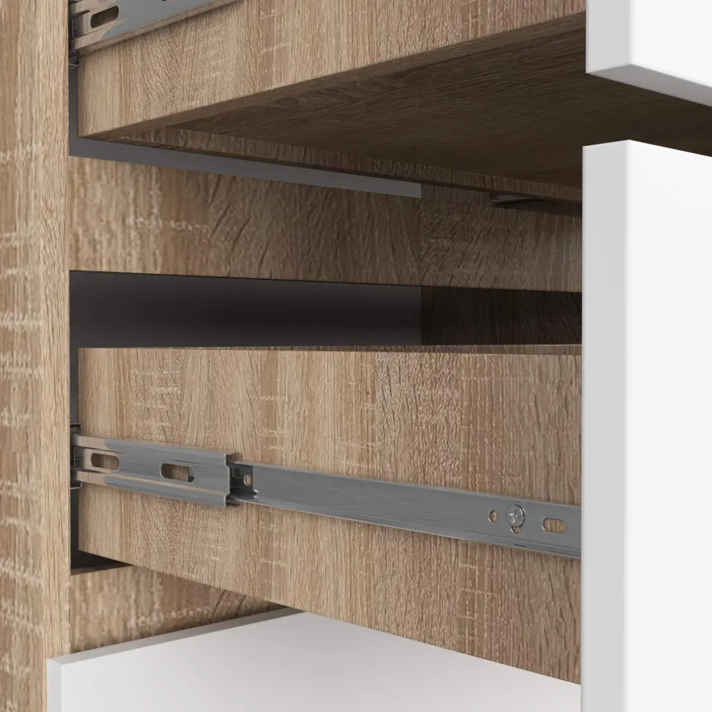 Комод Akord K140 10SZ (White/Sonoma)