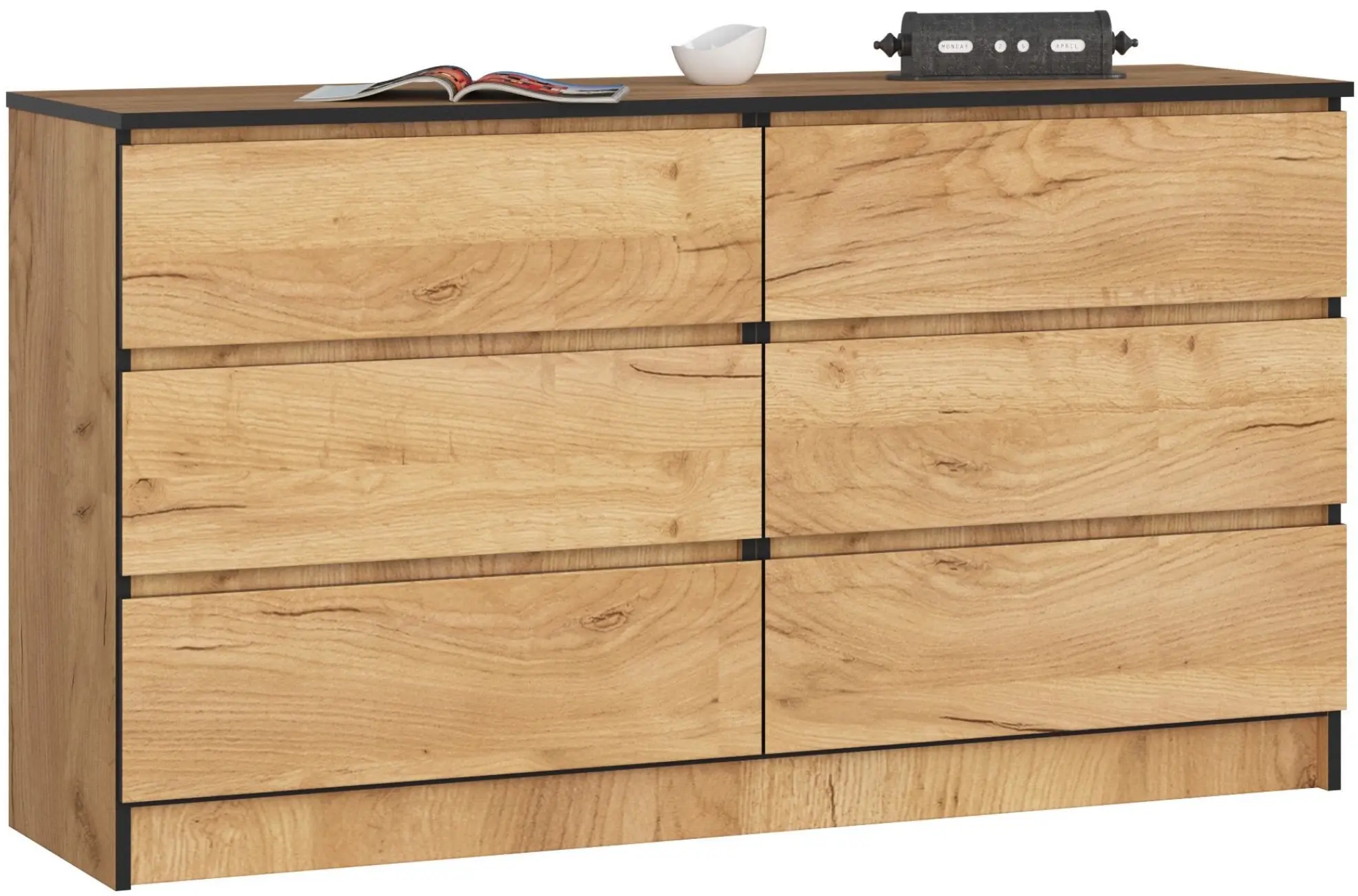 Комод Akord K140 6SZ (Craft Oak)