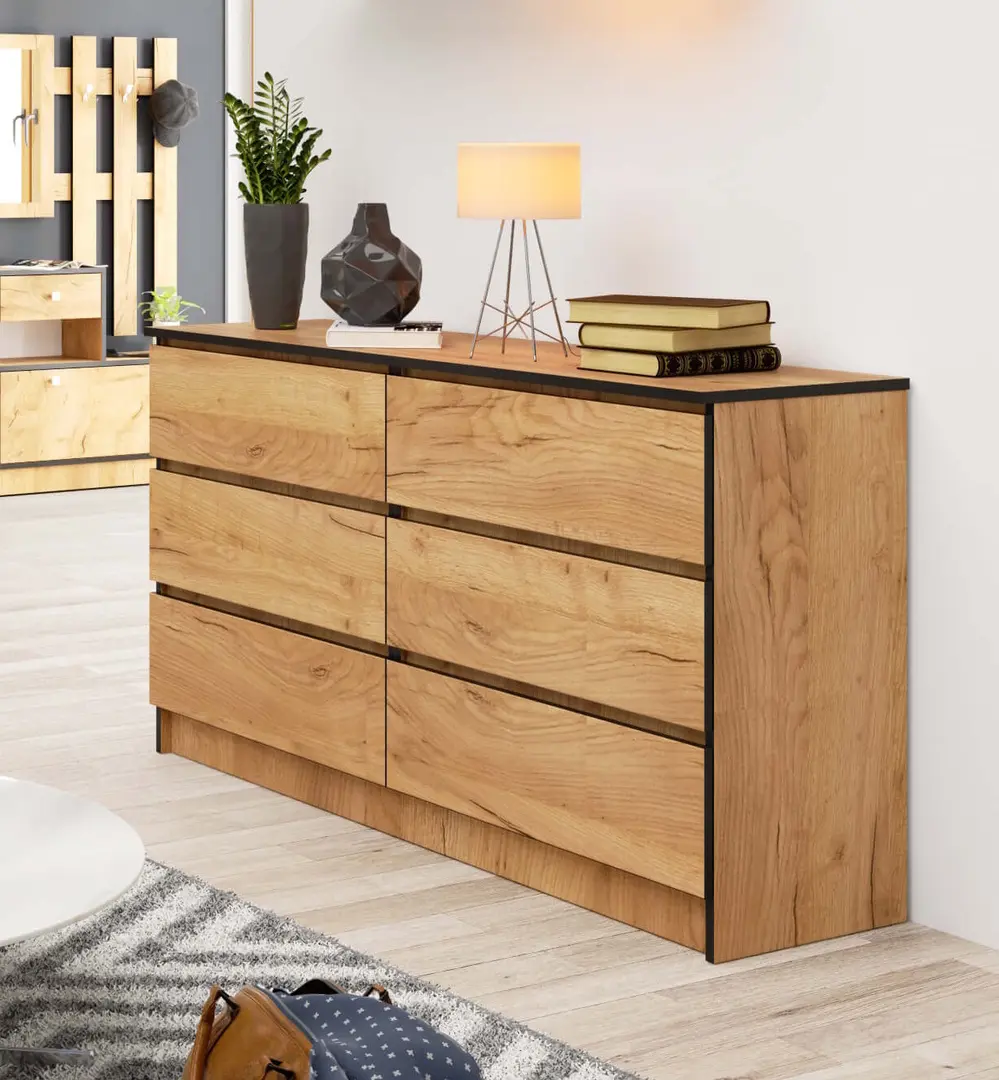 Комод Akord K140 6SZ (Craft Oak)