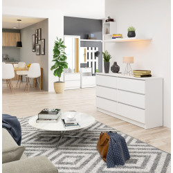 Comoda Akord K140 6SZ (White) Thumb