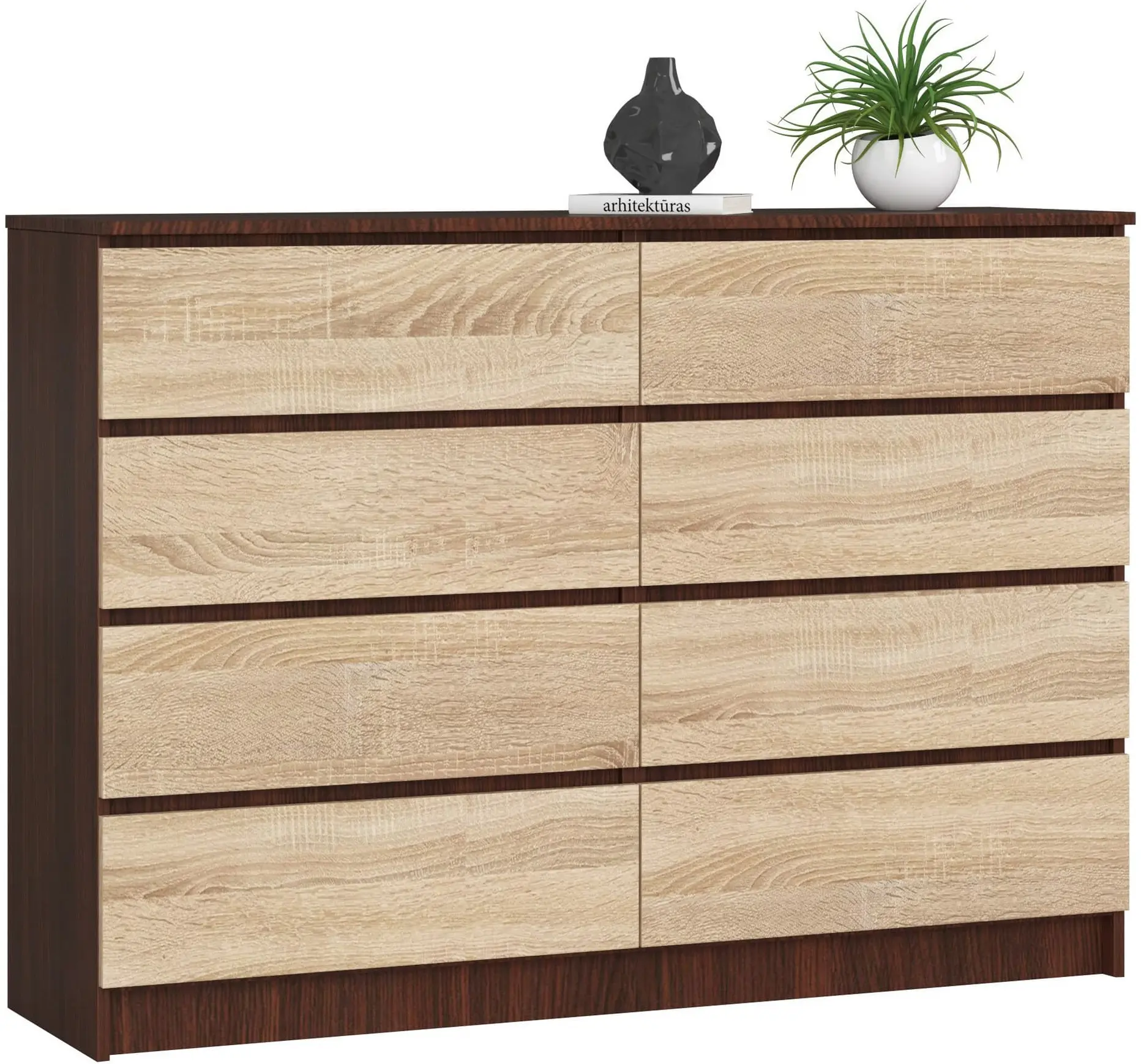 Comoda Akord K140 8SZ CLP PK (Wenge/Sonoma Oak) - 3