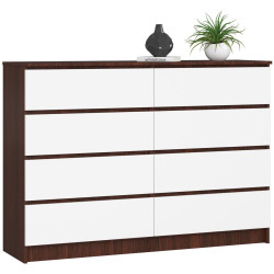 Comoda Akord K140 8SZ CLP PK (Wenge/White) Thumb