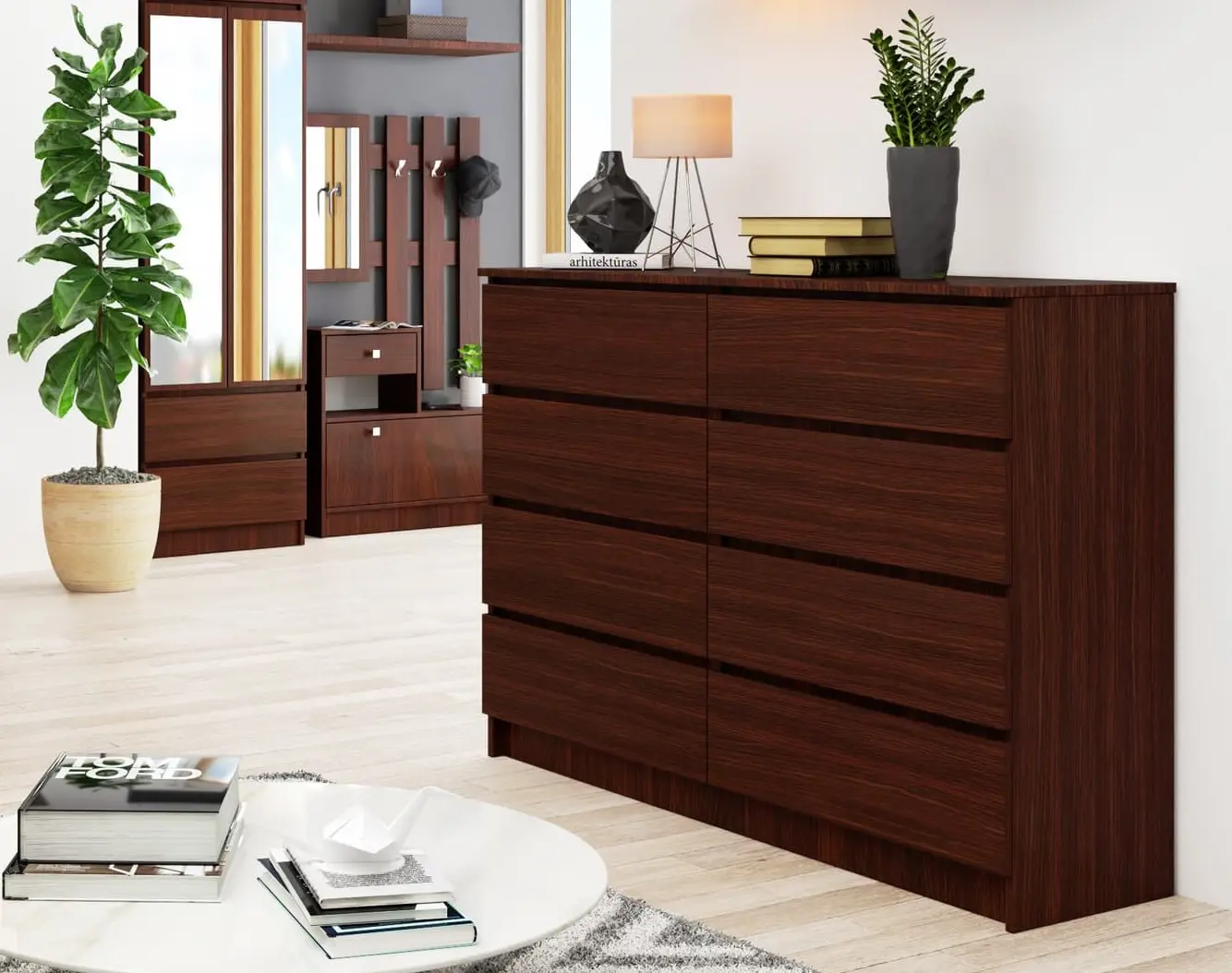 Comoda Akord K140 8SZ CLP PK (Wenge)