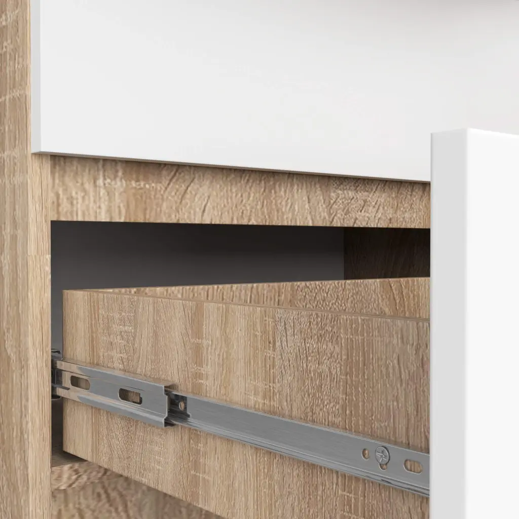 Comoda Akord K140 8SZ (Sonoma Oak/White)