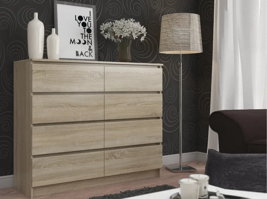 Comoda Akord K140 8SZ (Sonoma Oak)