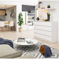 Comoda Akord K140 8SZ (White) Thumb