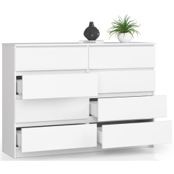 Comoda Akord K140 8SZ (White) Thumb