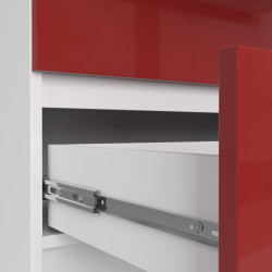 Comoda Akord K160 10SZ (Red Gloss/White) Thumb