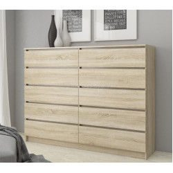 Comoda Akord K160 10SZ (Sonoma Oak)