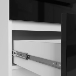 Comoda Akord K160 10SZ (White/Black Gloss) Thumb