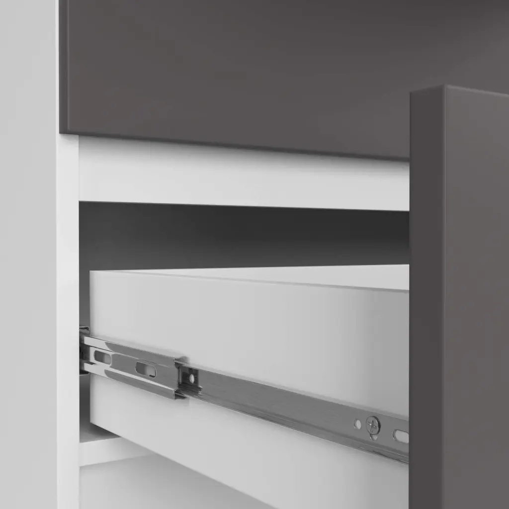 Comoda Akord K160 10SZ (White/Graphite Grey)