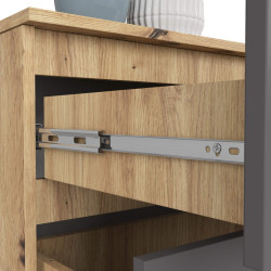 Comoda Akord K160 4SZ (Artisan Oak/Graphite Grey) Thumb