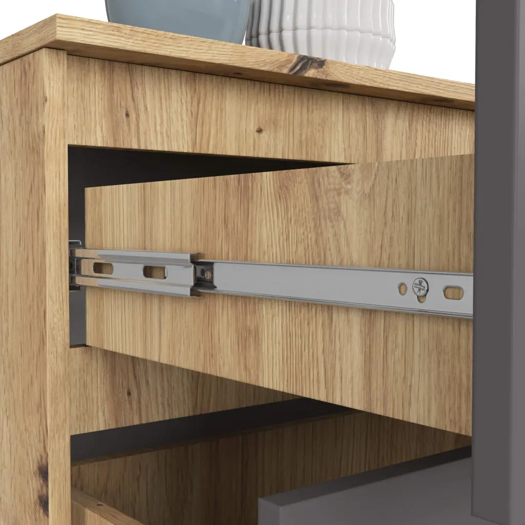 Comoda Akord K160 4SZ (Artisan Oak/Graphite Grey)