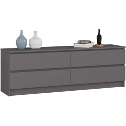 Comoda Akord K160 4SZ (Graphite Grey) Thumb